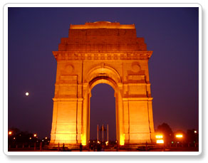 India Gate view during delhi vacations